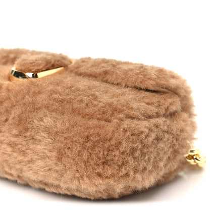 Marc Jacobs Faux Fur Calfskin Mini The Teddy J Marc Shoulder Bag Camel 10 of 10