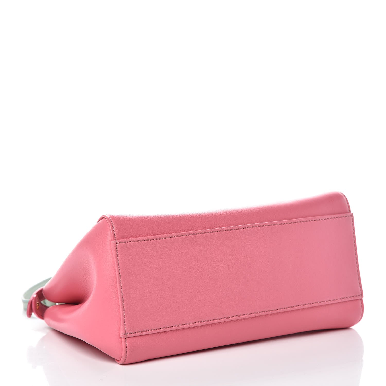 Fendi Nappa Colorblock Mini Peekaboo Iconic Satchel Rosa Fluo Oxigen Slate 4 of 9