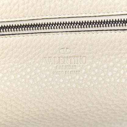 Valentino Garavani Alce Printed Calfskin Medium Rockstud Tote Light Ivory 5 of 9