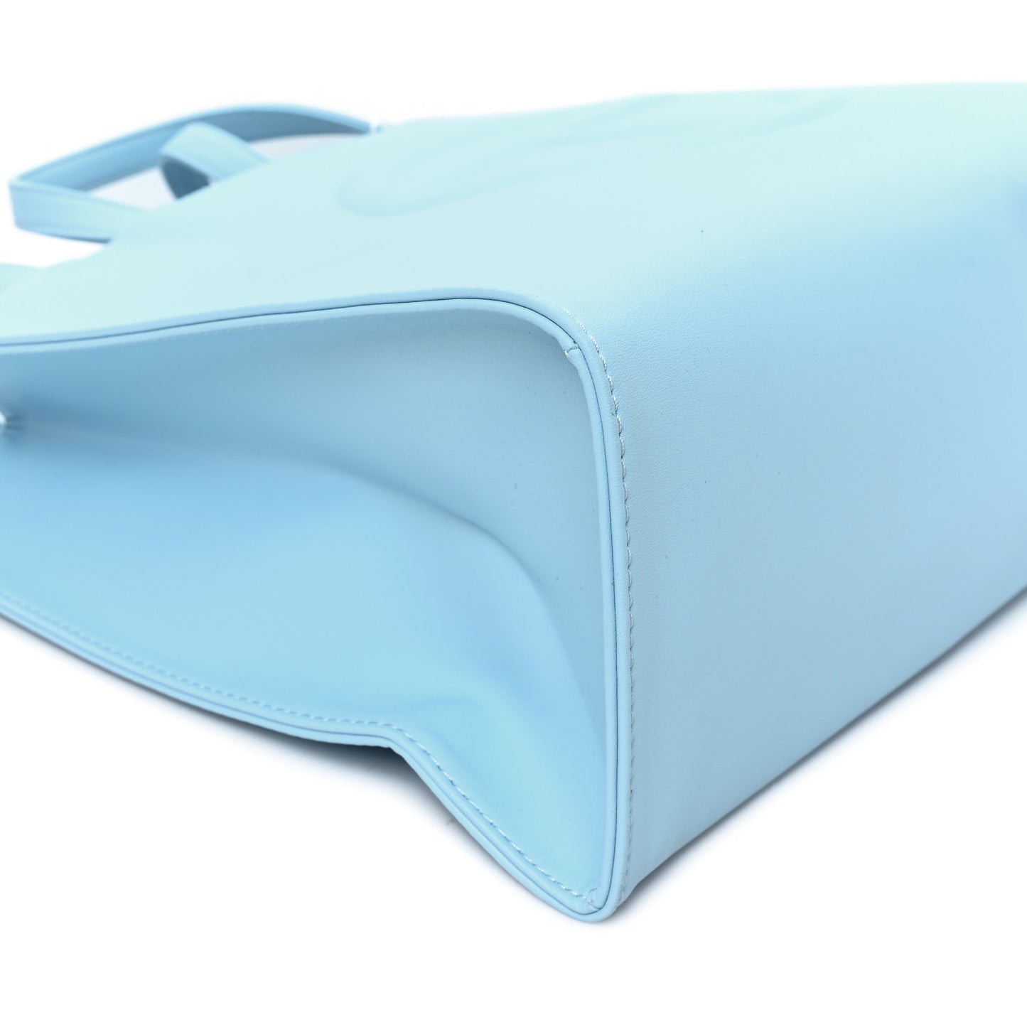 Vegan Leather Medium Shopping Bag Pool Blue