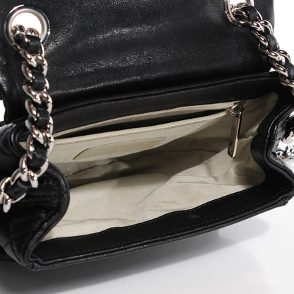 Chanel Washed Lambskin Mini Chain Around Messenger Black 5 of 7