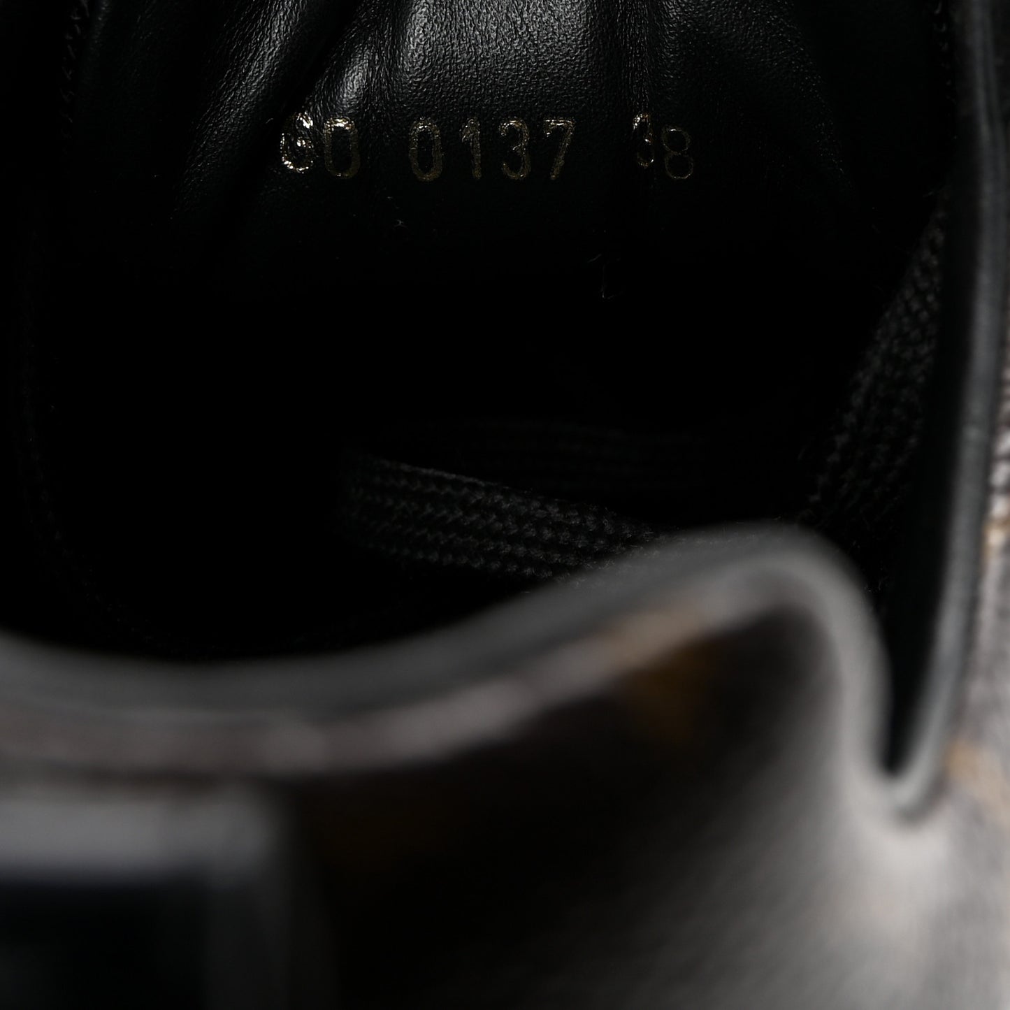 Suede Monogram Run Away Sneakers 38 Black