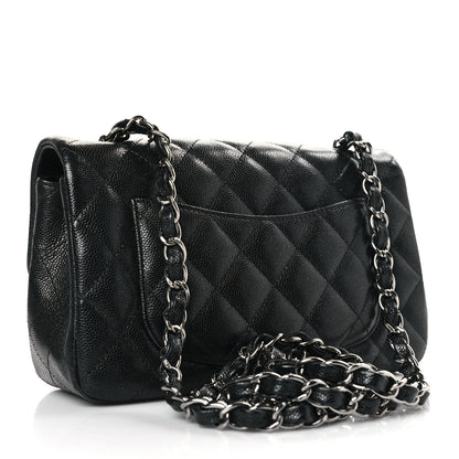 Chanel Iridescent Caviar Quilted Mini Rectangular Flap Black 3 of 10