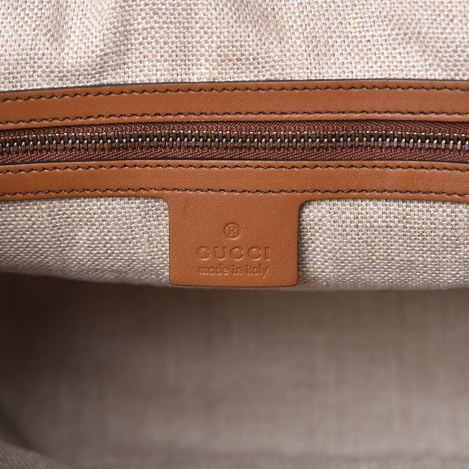 Gucci Soft Leather Small Jackie Bucket Bag Brown 6 of 8