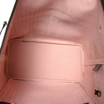 Louis Vuitton Damier Ebene Neo Neverfull MM Rose Ballerine 5 of 11