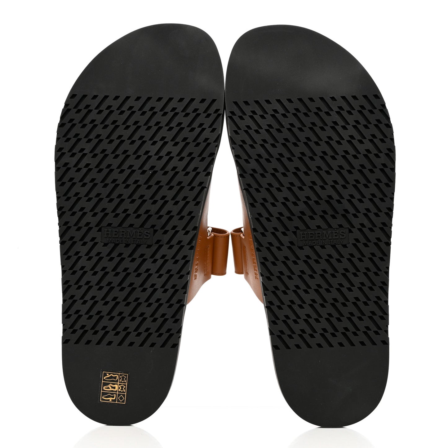 Calfskin Mens Chypre Sandals 43 Gold