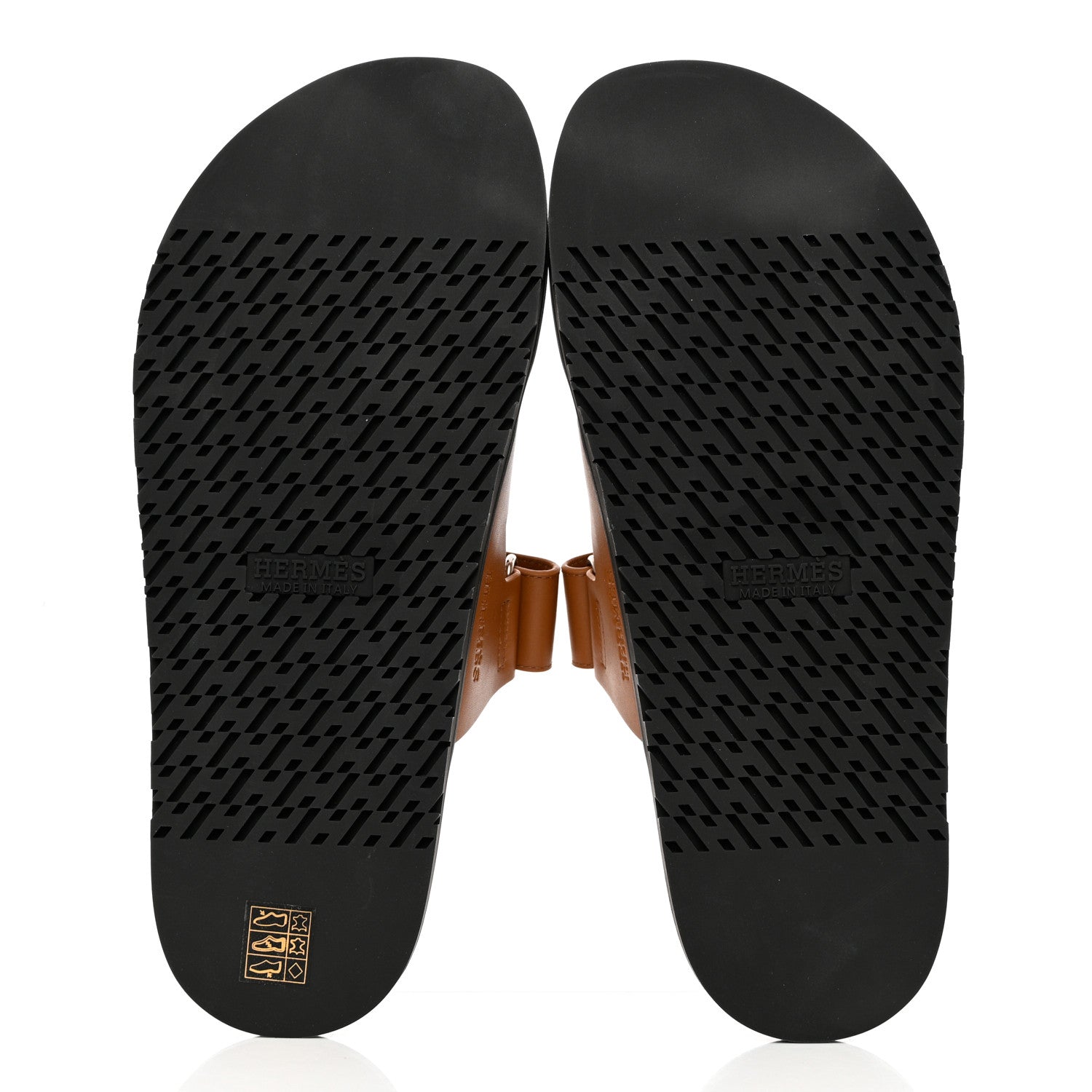 Hermes Calfskin Mens Chypre Sandals 43 Gold 5 of 10