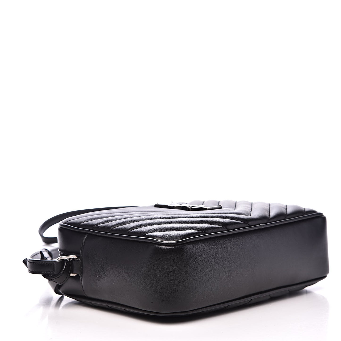 Calfskin Matelasse Monogram Lou Camera Bag Black
