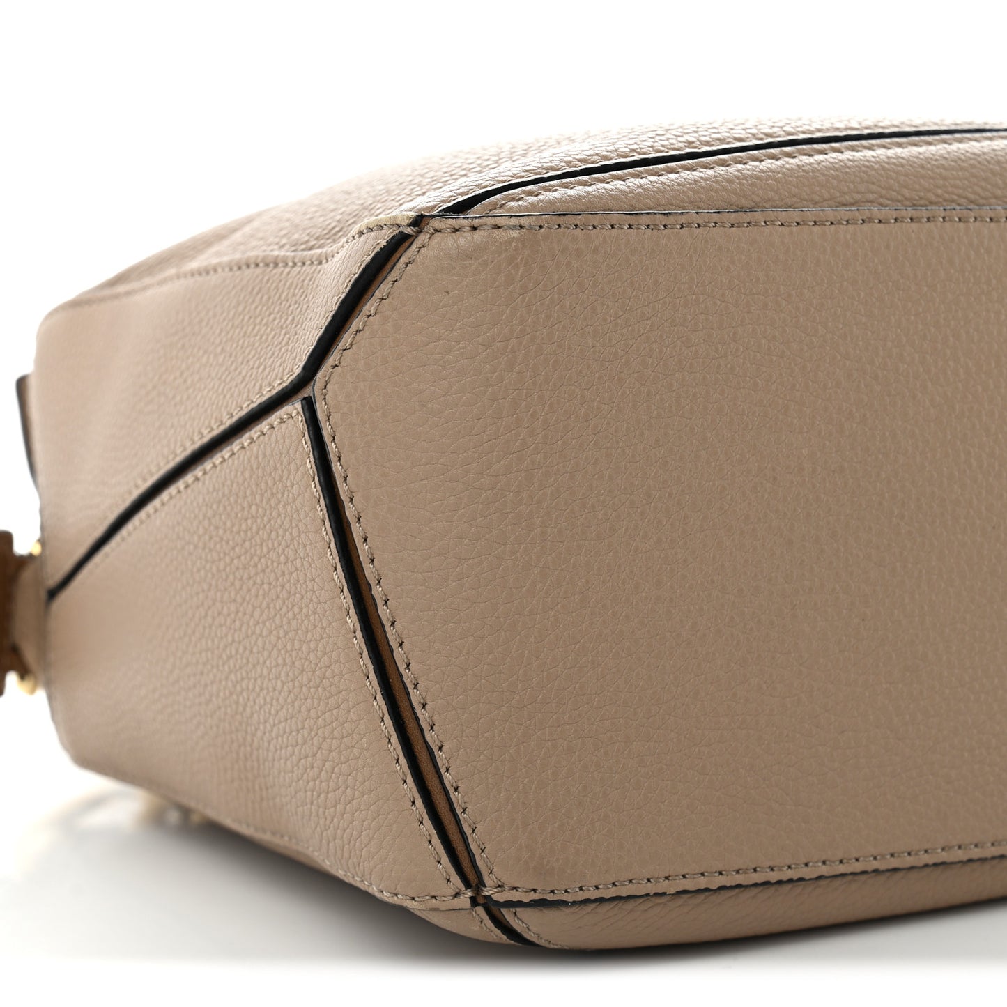 Grained Calfskin Small Puzzle Bag Sand Mink