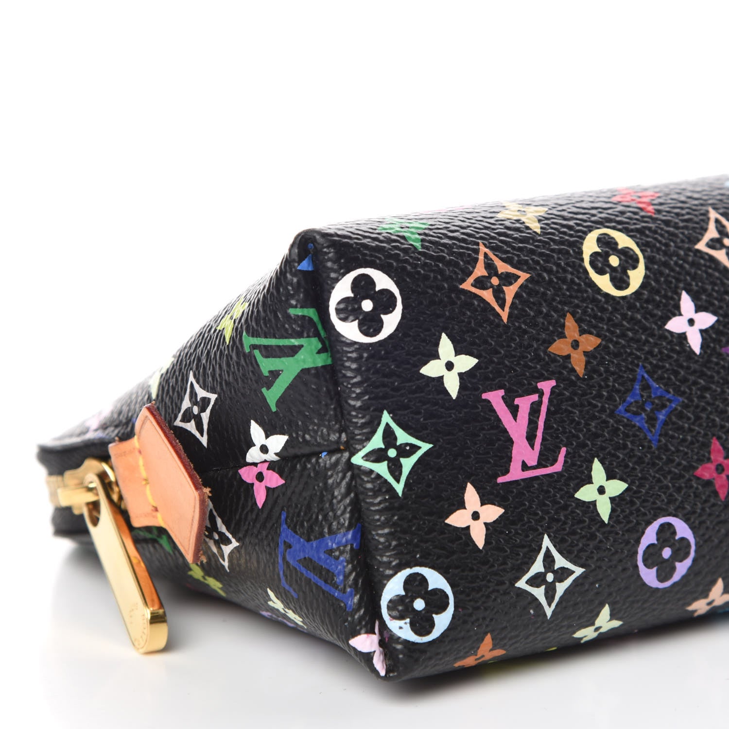 Louis Vuitton Monogram Multicolor Cosmetic Pouch Black Grenade 7 of 12