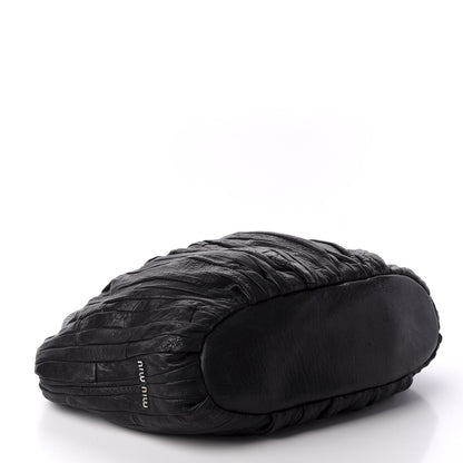 Miu Miu Nappa Matelasse Tote Black 4 of 9