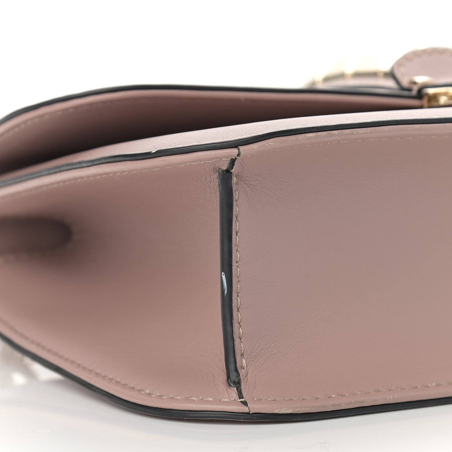 Valentino Garavani Vitello Medium Glam Lock Rockstud Flap Poudre 8 of 13
