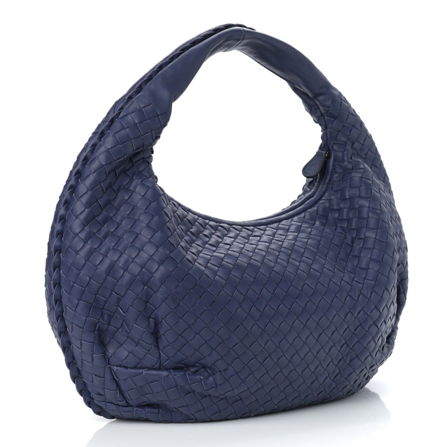 Bottega Veneta Nappa Intrecciato Medium Belly Veneta Hobo Sapphire 3 of 9