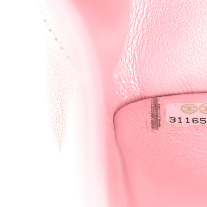 Chanel Iridescent Calfskin Quilted Medium Double Flap Light Pink 7 of 12