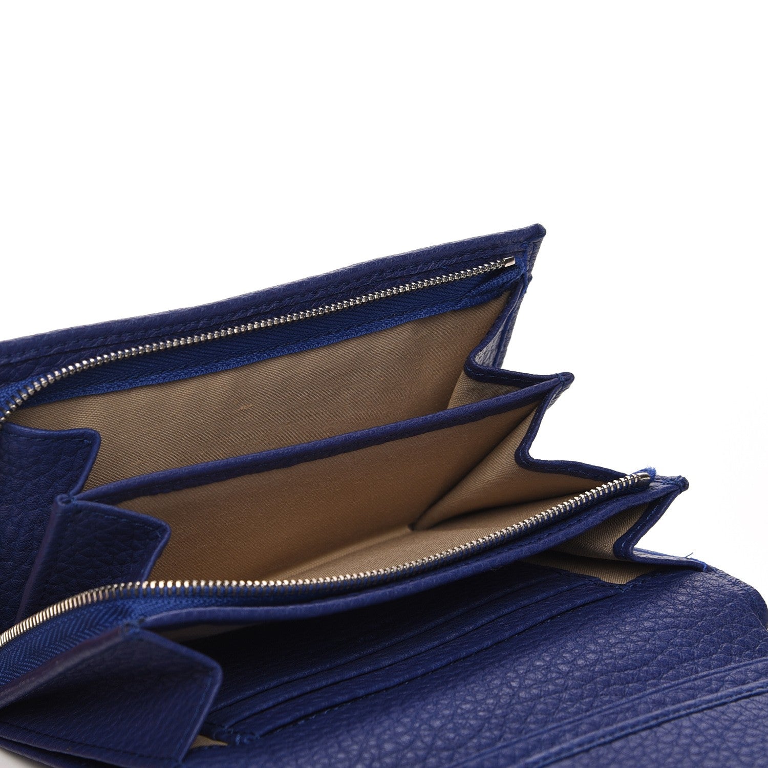 Mulberry Soft Grain Leather French Purse Wallet Indigo 7 of 9