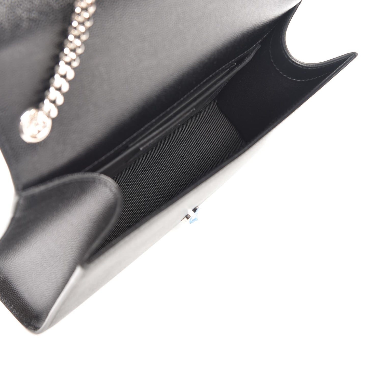 Grain De Poudre Medium Classic Monogram Kate Satchel Black