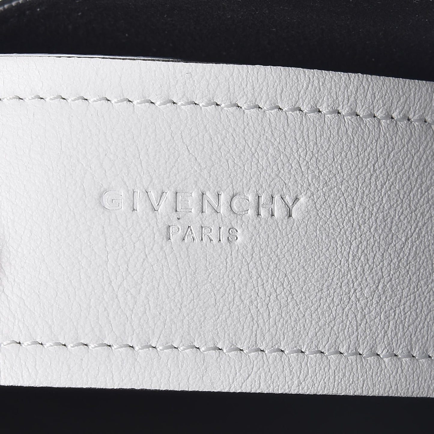 Calfskin Degrade Infinity Bucket Bag Black White