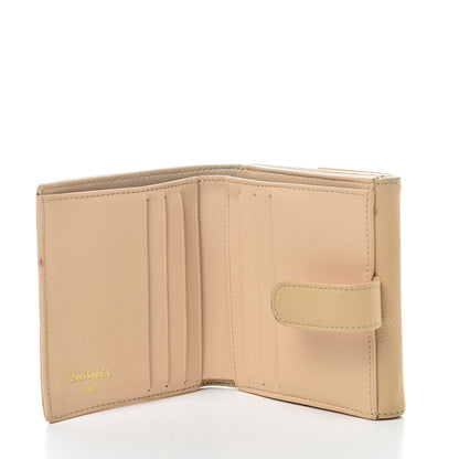 Chanel Caviar Timeless CC Compact Flap Wallet Beige 5 of 15
