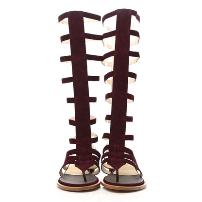 Chanel Suede Gladiator Sandals 38 2 of 10