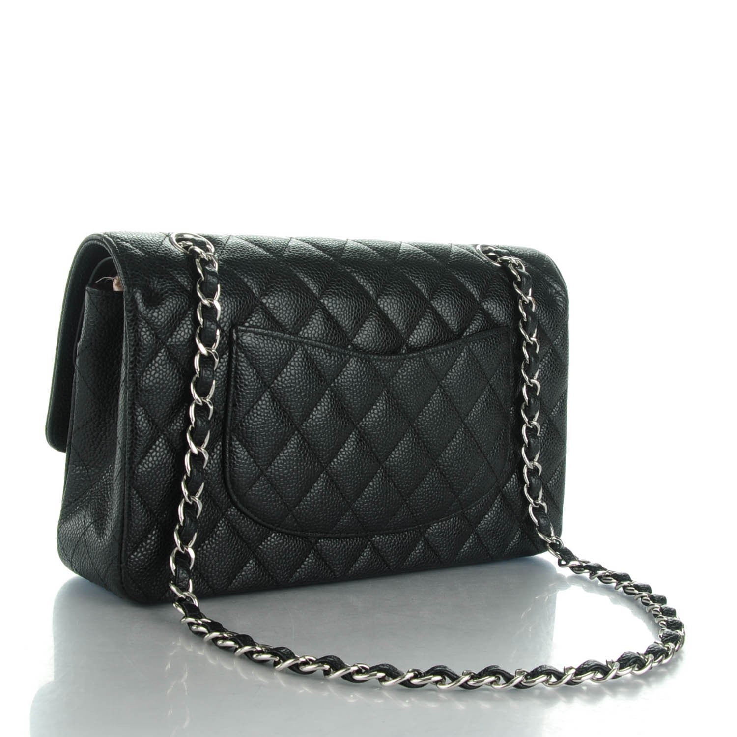 Chanel Caviar Quilted Medium Double Flap Black 3 of 8
