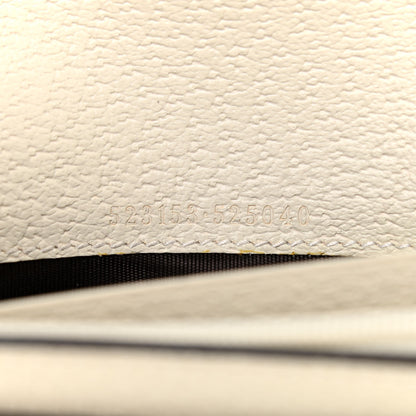 Gucci GG Supreme Monogram Flora Web Ophidia Continental Wallet White 7 of 8