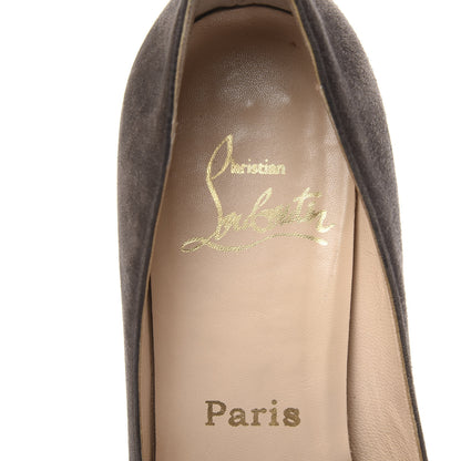 Christian Louboutin Suede Declic 120 Pumps 36 Elephant 8 of 10