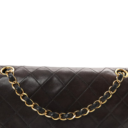 Chanel Lambskin Quilted Medium Double Flap Black 8 of 10