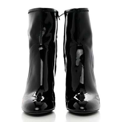 Louis Vuitton Patent Silhouette Ankle Boots 38 Black 2 of 11