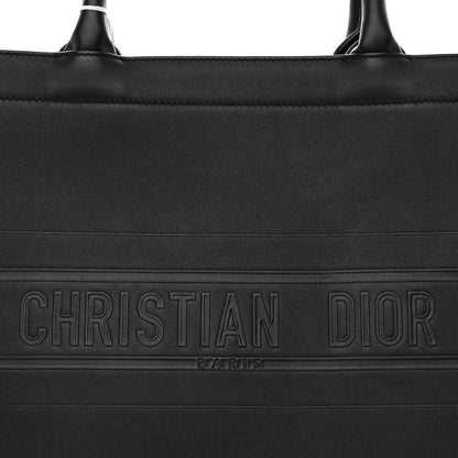 Christian Dior Calfskin Embossed Medium Book Tote Black 7 of 9