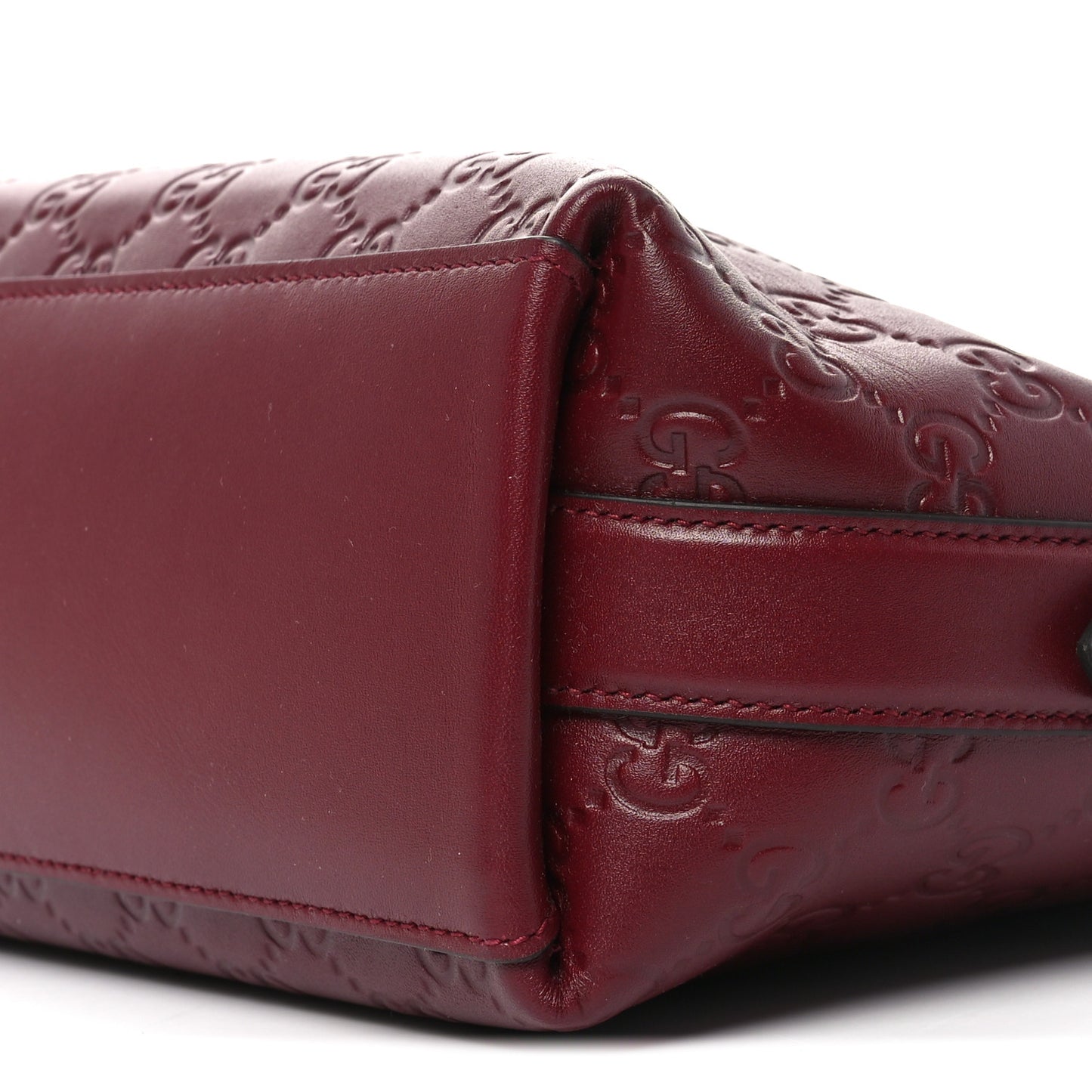 GG Calfskin Embossed Emblem Medium Shoulder Bag Rose Ancora