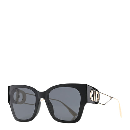 Christian Dior Rectangular 30 Montaigne 1 Sunglasses Black Gold 1 of 10