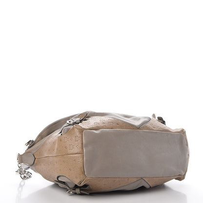 MCM Calfskin Monogram Shoulder Bag Taupe 4 of 23