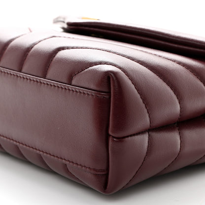Saint Laurent Calfskin Y Quilted Monogram Toy Loulou Monogram Crossbody Bag Rouge Legion 11 of 11
