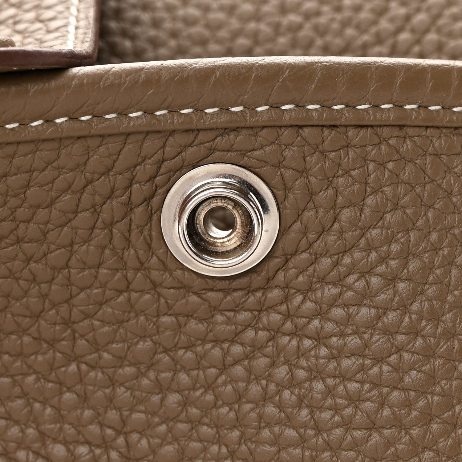 Hermes Taurillon Clemence Evelyne III PM Etoupe 15 of 15