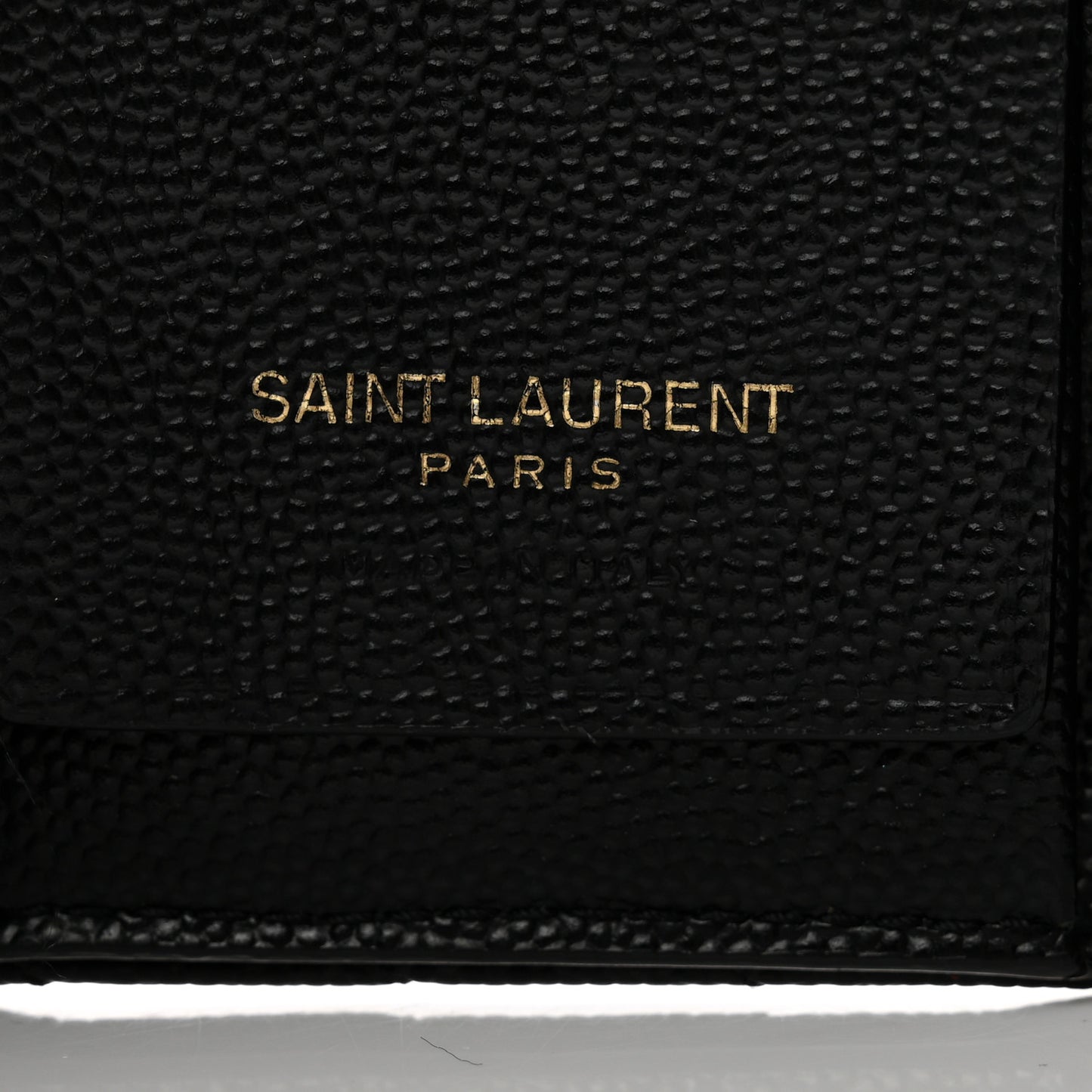 Grain de Poudre Matelasse Cassandre Monogram Slim Key Case Black