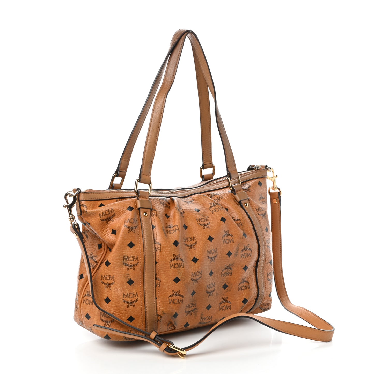 Visetos Medium Essentials Shopper Tote Cognac
