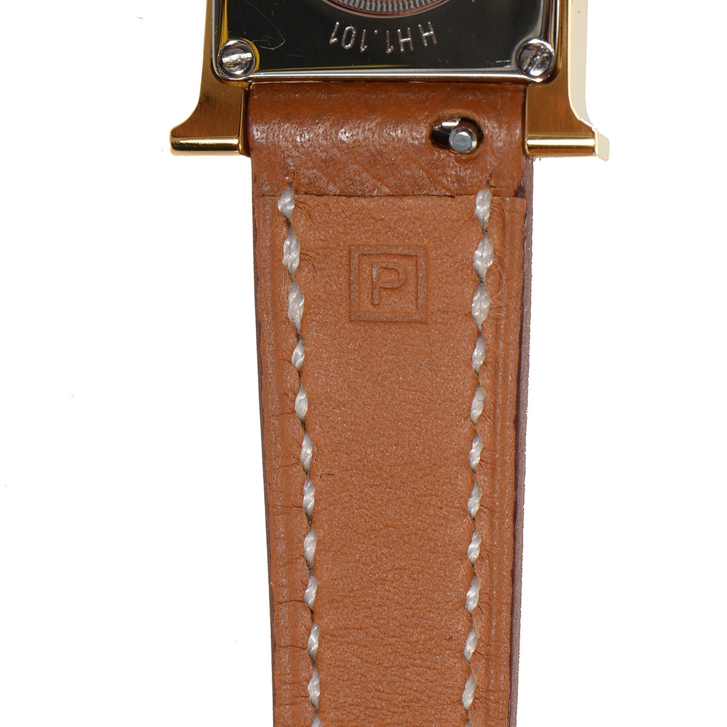 Stainless Steel Epsom 21mm Heure H Hour Quartz Watch Gold
