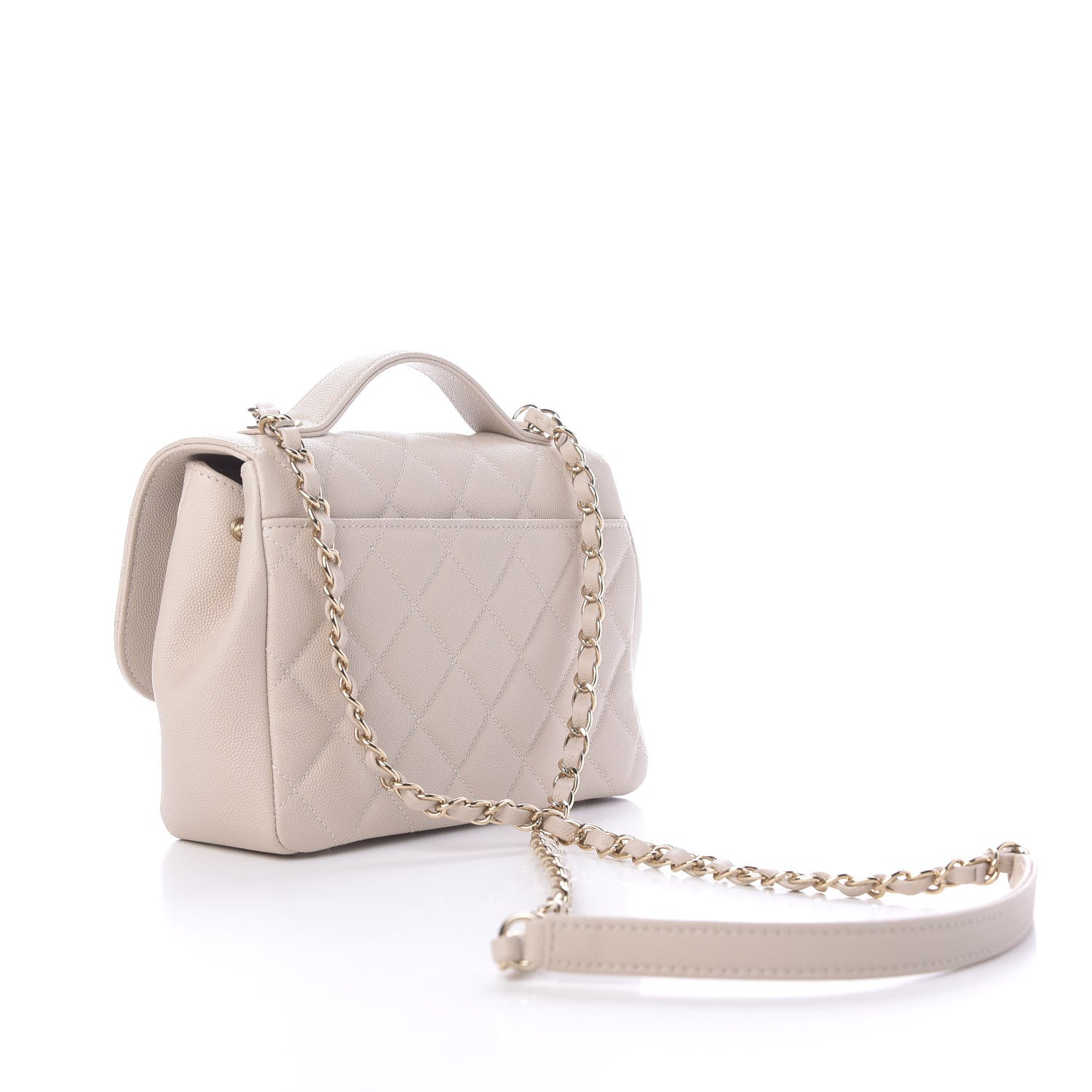 Chanel Caviar Quilted Medium Business Affinity Flap Light Beige 3 of 12