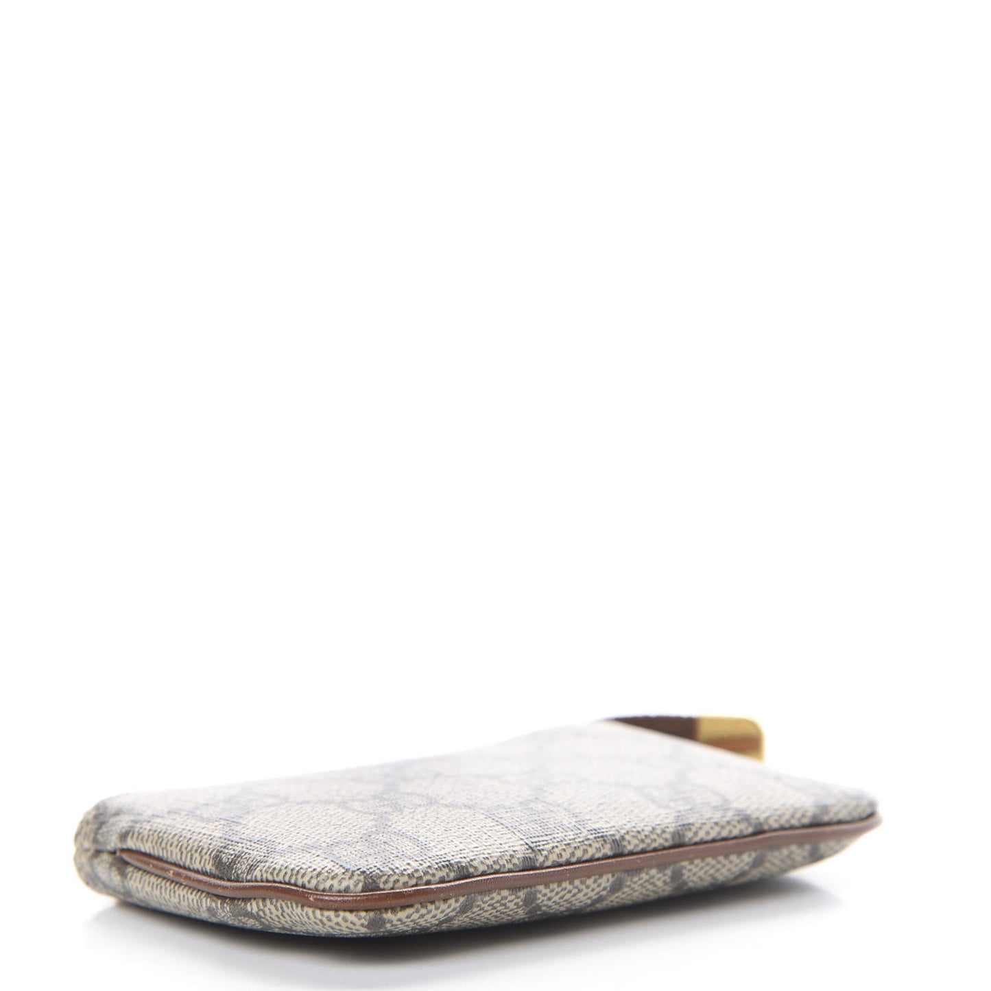 GG Supreme Monogram Key Case Brown