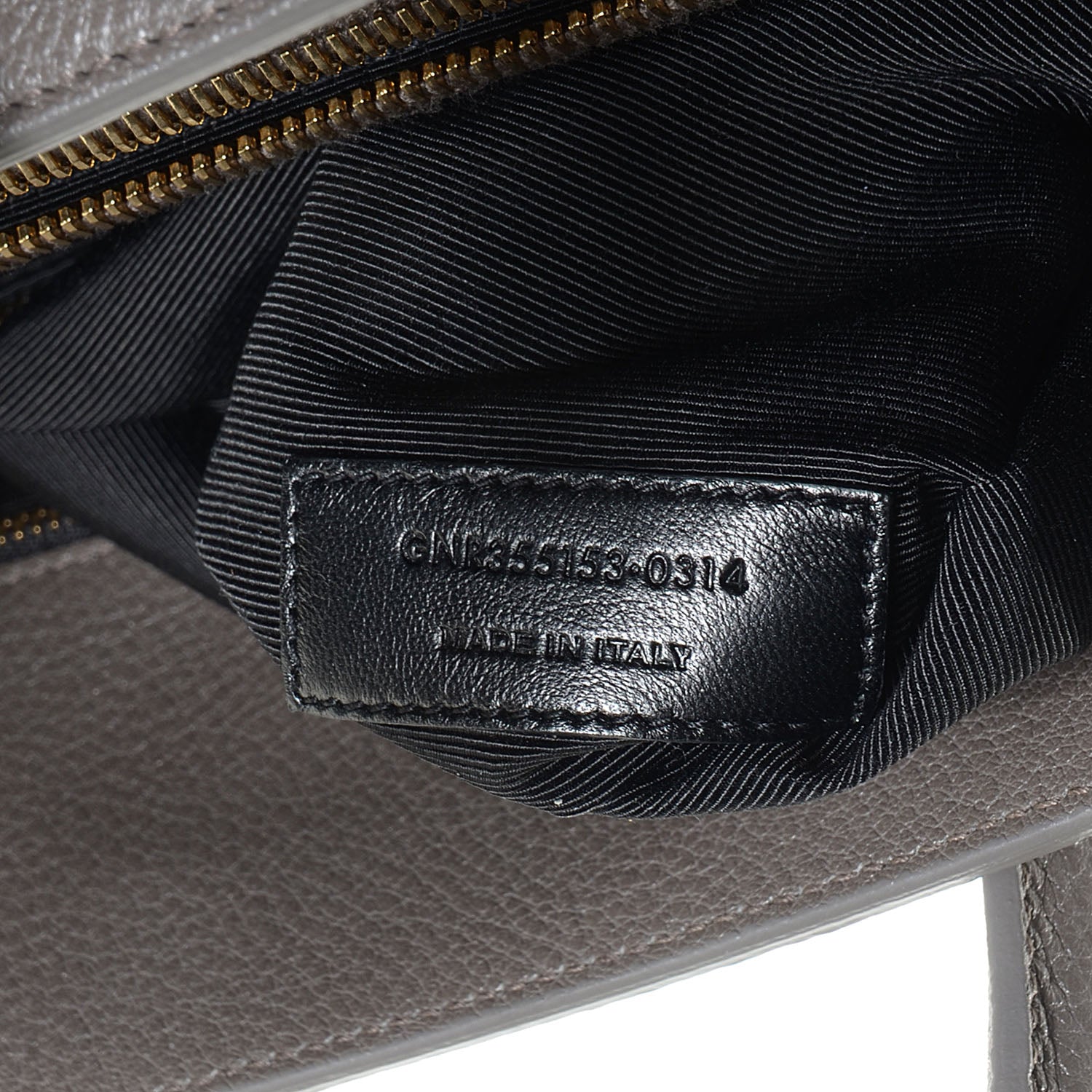 Saint Laurent Grained Calfskin Small Sac De Jour Fog 7 of 7