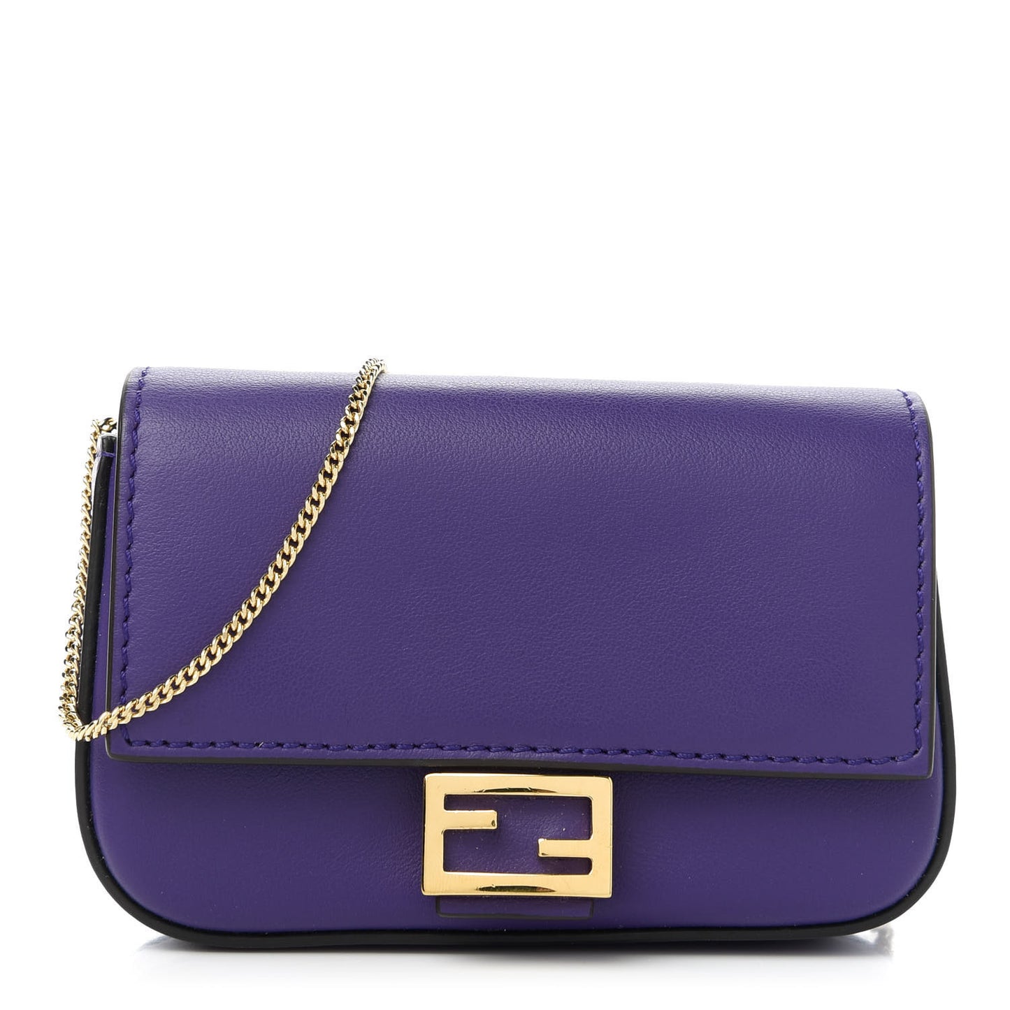 Vitello Century Opaco Nano Baguette Belt Charm Purple Rain