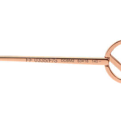 Fendi Metal F is Fendi Sunglasses FF 0335/F/S Gold 6 of 6