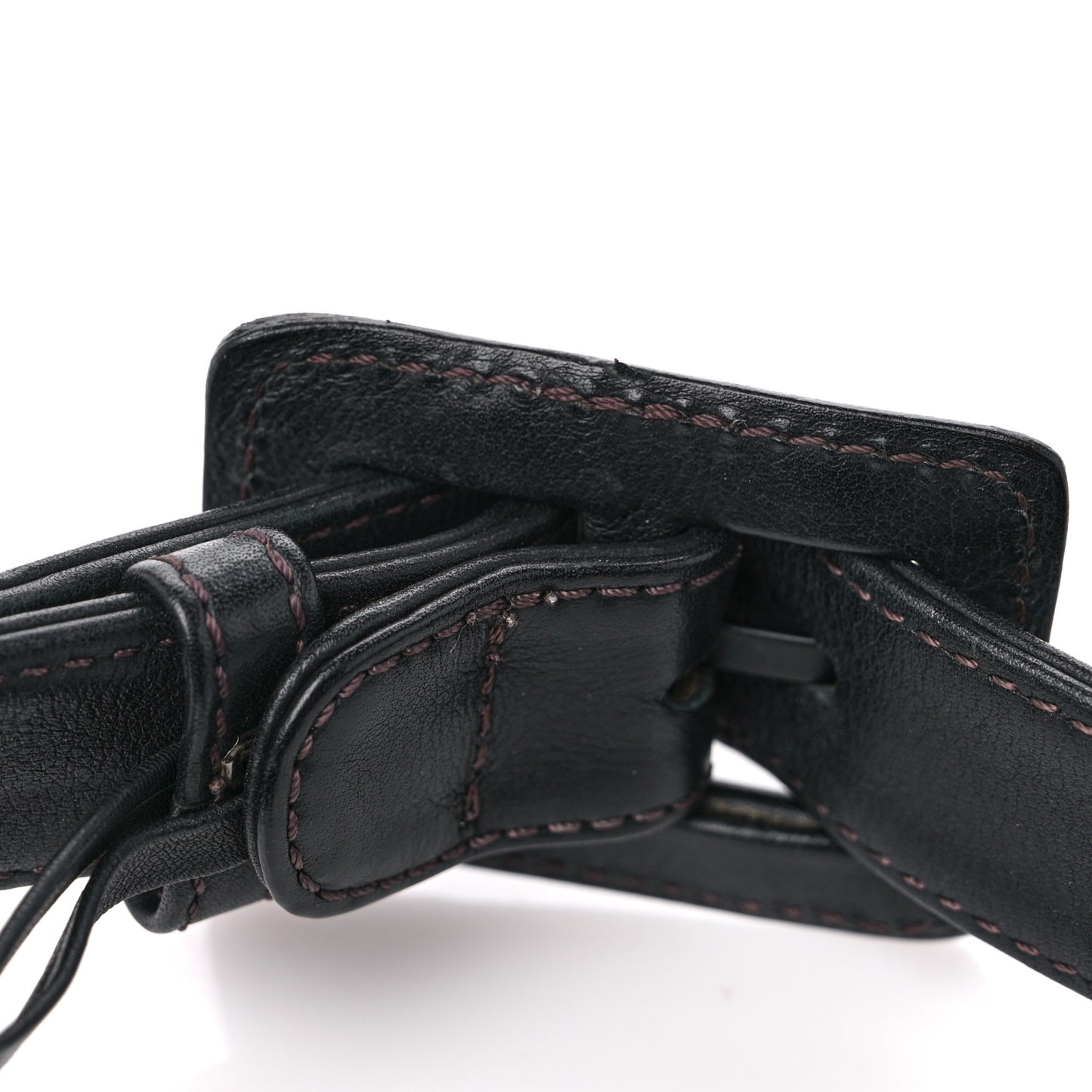 Lambskin Flap Waist Belt Bag 70 28 Black