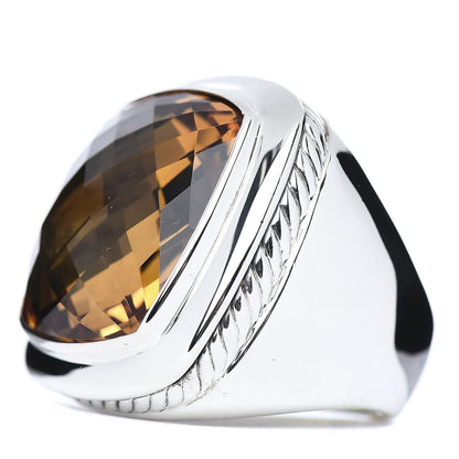 David Yurman Sterling Silver Citrine 20mm Albion Statement Ring 52 6 3 of 5