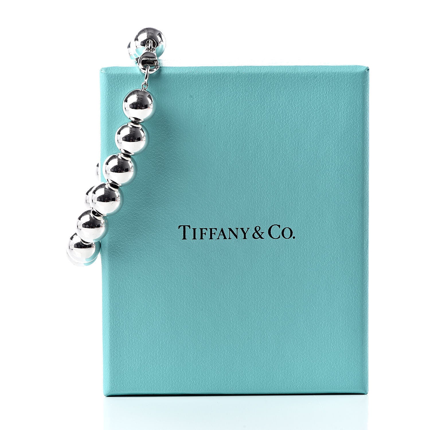 Tiffany Sterling Silver 10mm HardWear Ball Bracelet 5 of 5