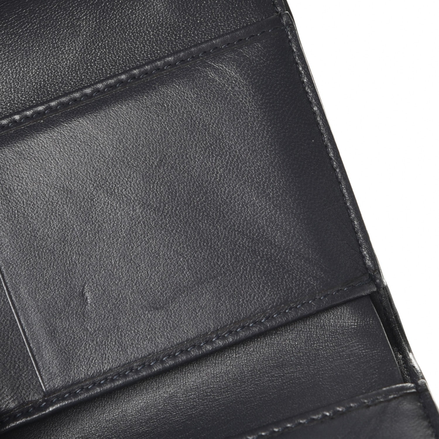 Christian Dior Metallic Patent Micro-Cannage Diorama Elancee Wallet Onyx Black 10 of 11