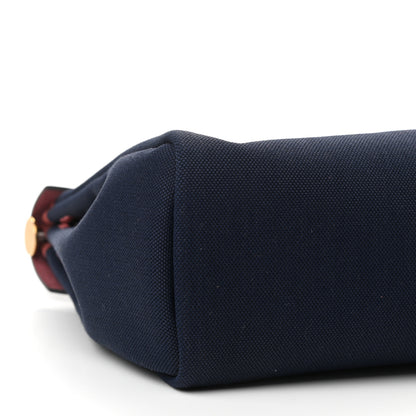 Hermes Toile Militaire Vache Hunter Herbag Zip Retourne 31 PM Rouge Sellier Bleu Marine 11 of 12