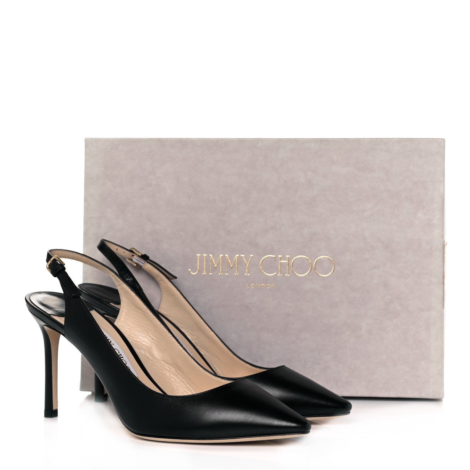 Jimmy Choo Kid Erin 85 Pumps 39.5 Black 9 of 9