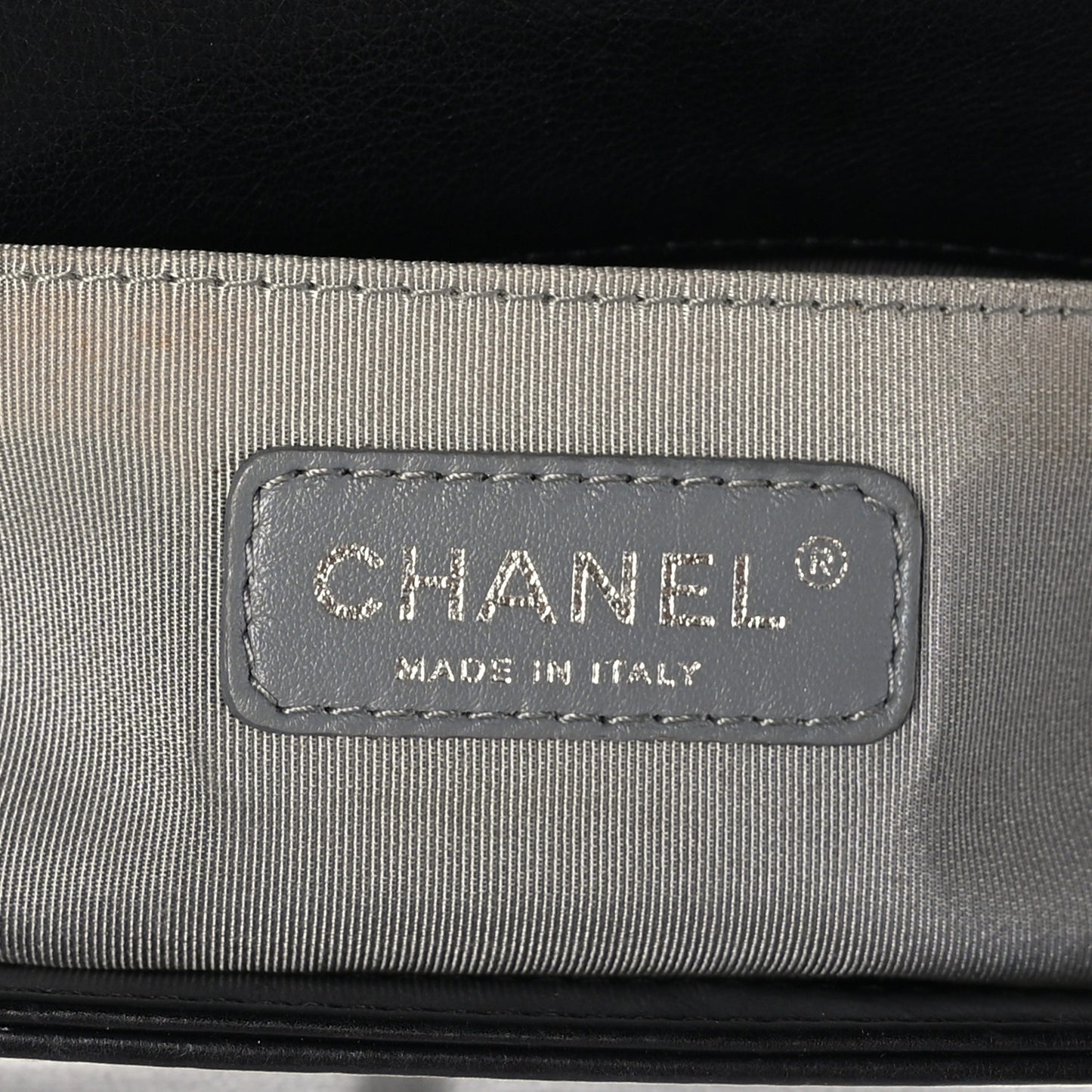 Calfskin Double Stitch Medium Boy Flap Black