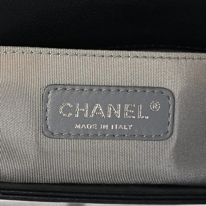 Chanel Calfskin Double Stitch Medium Boy Flap Black 6 of 10